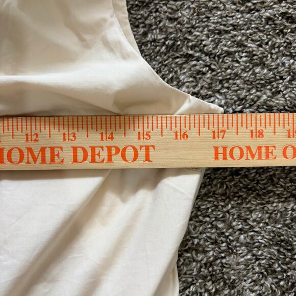 English Factory Midi Dress S Beige Ruffle Neck Sleeveless Cottagecore Girly NWT - Picture 4 of 7